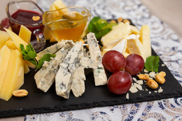 cheese and grapes