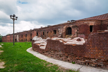 Obraz premium ruins of a brick defensive fortress