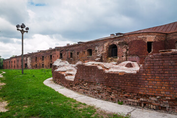 ruins of a brick defensive fortress