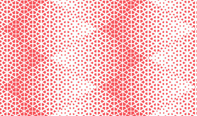 Obraz premium Abstract geometric pattern. A seamless vector background. White and pink ornament. Graphic modern pattern. Simple lattice graphic design