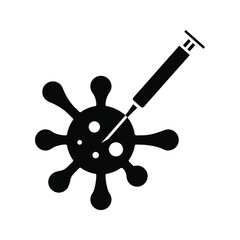 Obraz premium Injection icon vector set. Vaccination illustration sign collection. Vaccine symbol or logo.