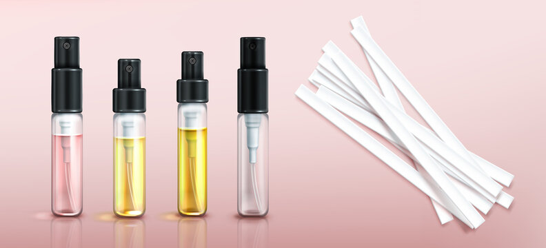 Perfume Tester Glass Bottles Paper Strips