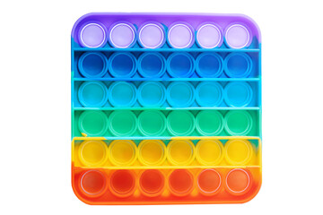 Silicone multy color toy isolated