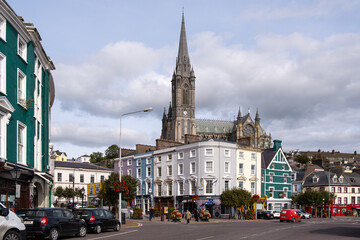 Fototapeta na wymiar View of Cobh city, Ireland