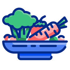 vegetable line icon