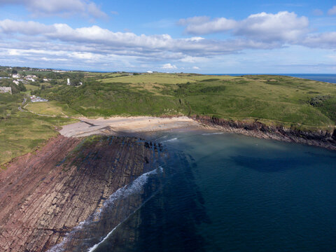 Manorbier beach in West Wales