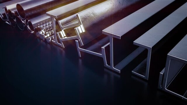 different rolled metal dark scrolling background, seamless loop