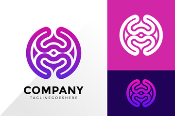 Letter H Colorful Business Logo Design, Brand Identity Logos Designs Vector Illustration Template
