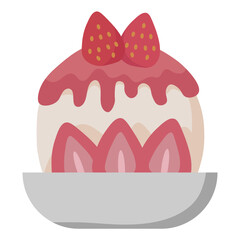 strawberry bingsu