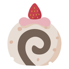 strawberry cake roll