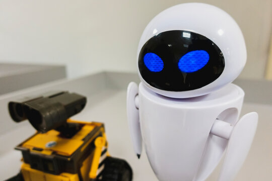 Cherkasy, Ukraine - January 08,2019:Managed Robot EVE