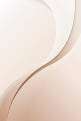 Beige abstract curved background vector