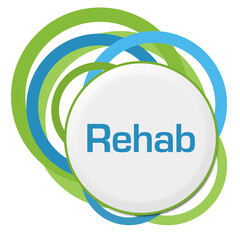 Rehab Random Green Blue Rings 