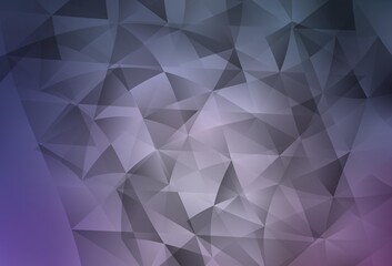Fototapeta premium Light Purple vector template with crystals, triangles.