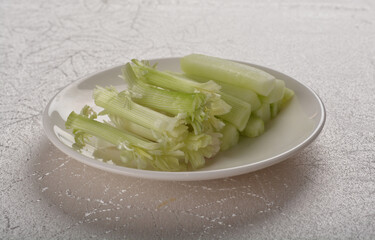 fresh onion and cucumber stick vegetable for roasted bbq Peking duck wrapping in bento box for asian take away halal menu