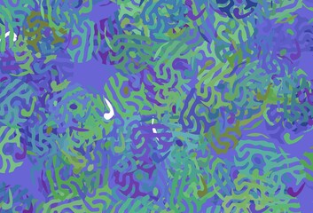 Fototapeta premium Light Multicolor vector template with chaotic shapes.