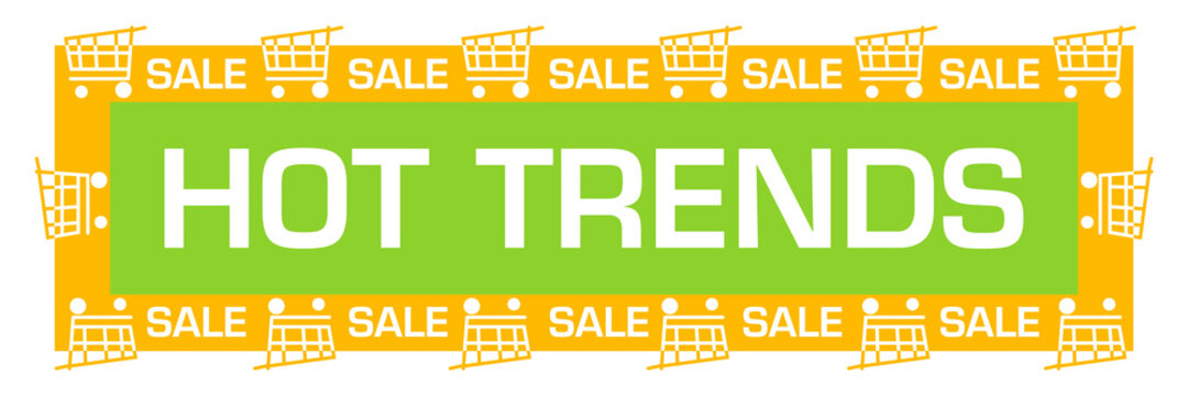 Hot Trends Green Yellow Sale Shopping Carts Horizontal 