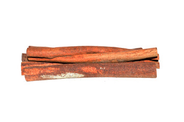 cinnamon isolated on white background