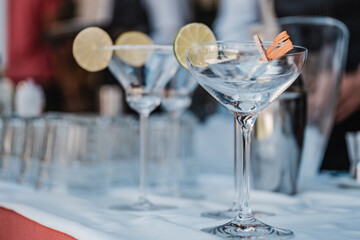 cocktail glasses