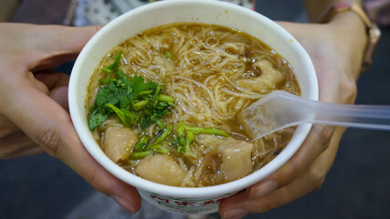 stree food noodle at Taiwan