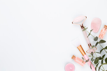 Spa homemade skin care and body cosmetics with natural ingredients.