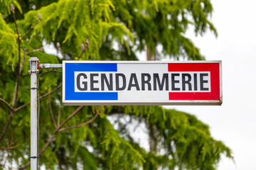 Tricolor gendarmerie sign