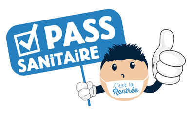 Pass sanitaire pour la rentrée scolaire, virus coronavirus, covid 