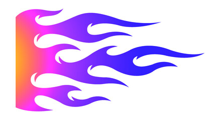 Tribal flame motorcycle and car decal vector graphic. Ideal for car decal, sticker and even tattoos.