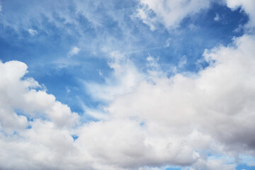 Skyscape. Cloudy sky abstract background.