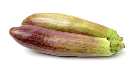 aubergine on a white background