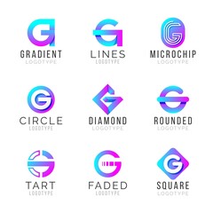 Gradient G Letter Logo Collection_2