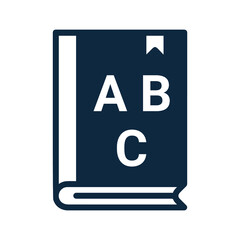 ABC book icon. Simple editable vector illustration.