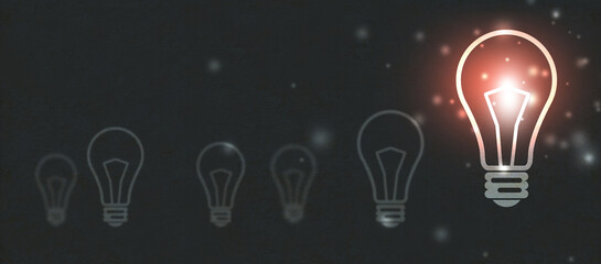 concept lamp idea banner