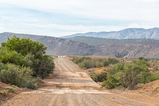 Low water bridge on road R407 between Klaarstroom and Willowmore