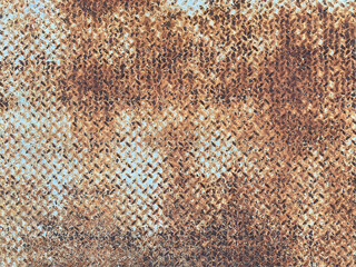 rusting rusted old steel metal industrial diamond plate step door wall floor panel