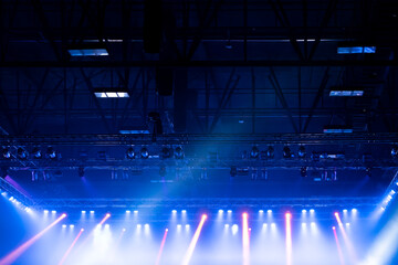 stage lighting in the concert hall