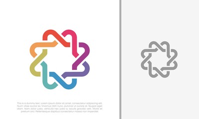 Global Community Logo Icon Elements Template. Community human Logo template vector. Community health care. Abstract Community logo.