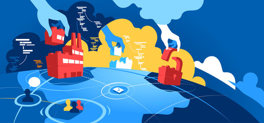 Mani che costruiscono strutture sulla superfice del pianeta © Hurca!