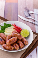 Thai sausage favorite food