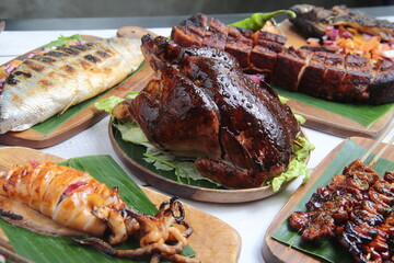 Freshly roasted chicken