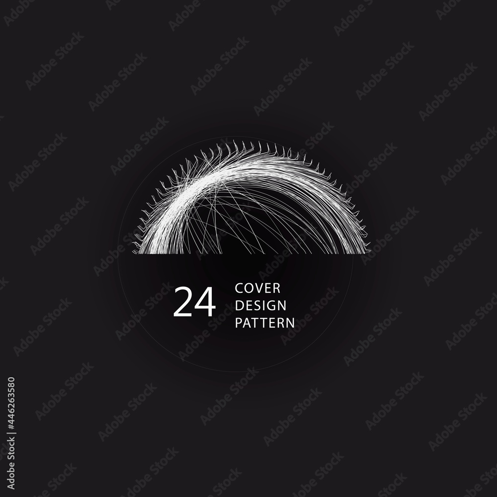 Poster Abstraction texture business circuit. Circle modern shape lines. Vector illustration