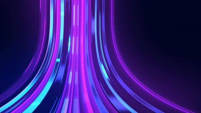 Colorful speed lines, abstract technology looped background.