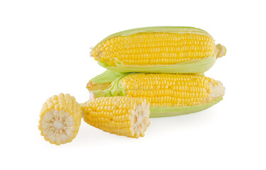 Corn sweet isolated on white background