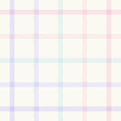 Plaid pattern windowpane. Pale multicolored tartan check graphics for jacket, skirt, flannel shirt, blanket, duvet cover, other modern spring summer fashion textile print. Tattersall backgrounds.