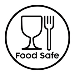 safe for food icon or symbol
