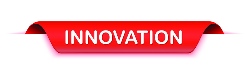 innovation banner. innovation speech bubble label.