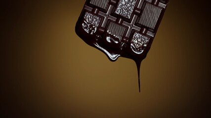 chocolate bar with splash