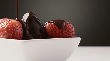 strawberries and chocolate