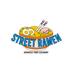 street ramen logo vector illustration - best for your mascot brand