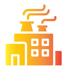 Fototapeta premium factory gradient icon